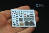 Quinta Studio QD32197 P-47D Thunderbolt Bubbletop Early 3D-Printed coloured Interior on decal paper (Hasegawa) 1/32